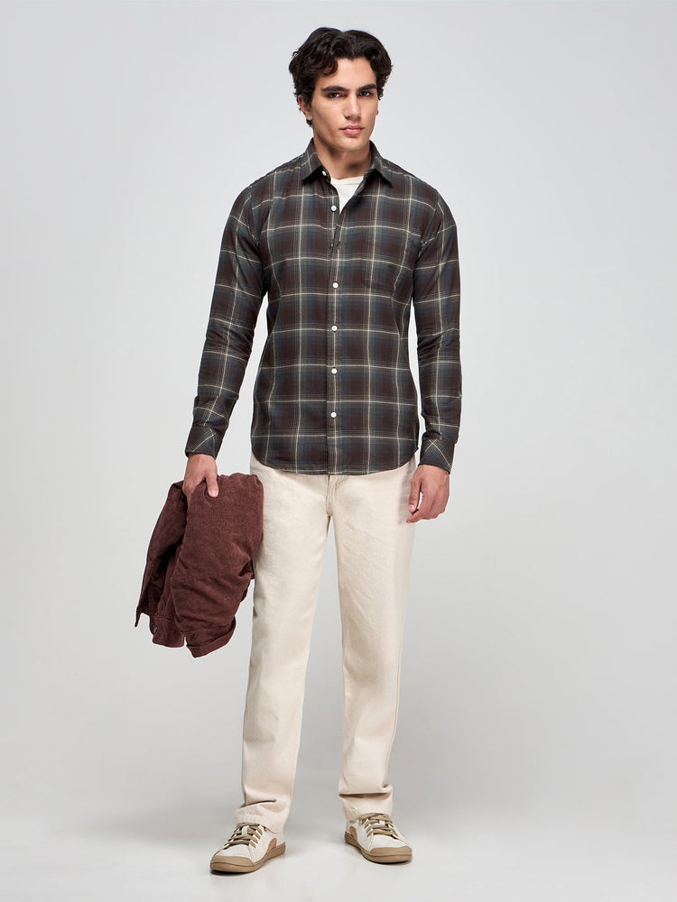 Pure Cotton Checked Shirt