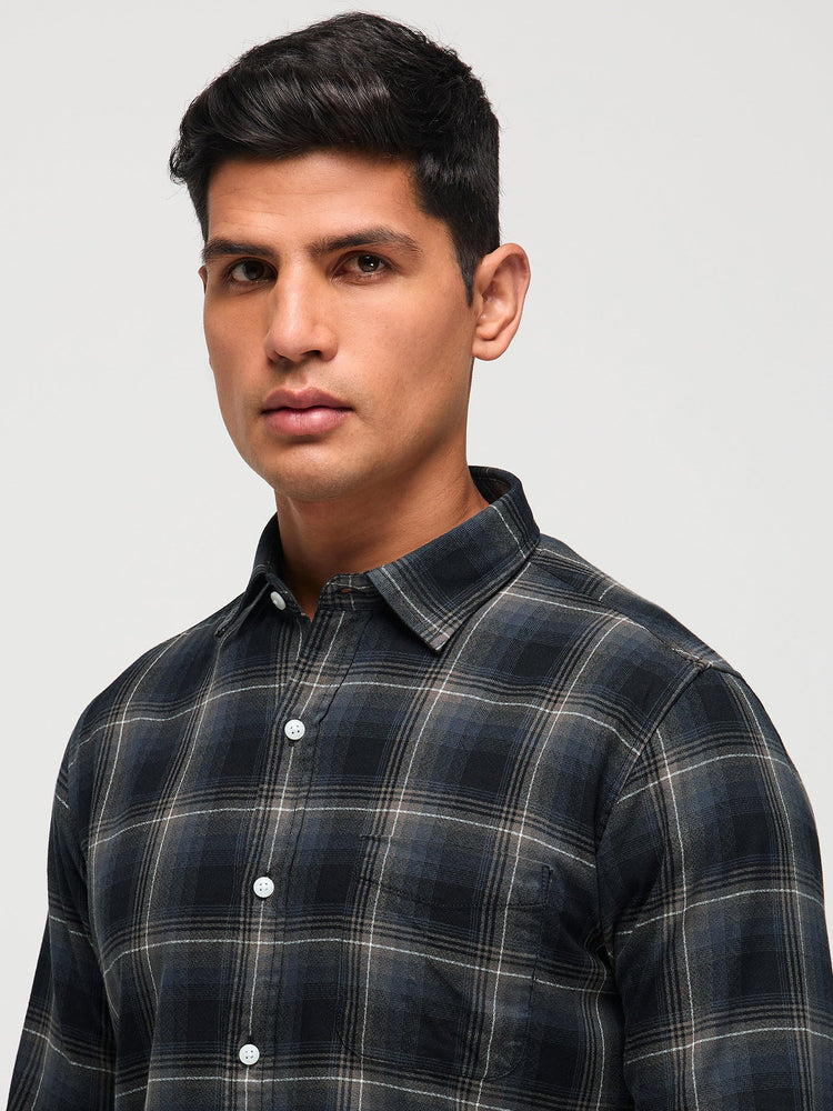 Pure Cotton Checked Shirt