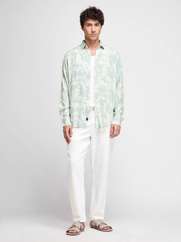 Floral Print Viscose Shirt