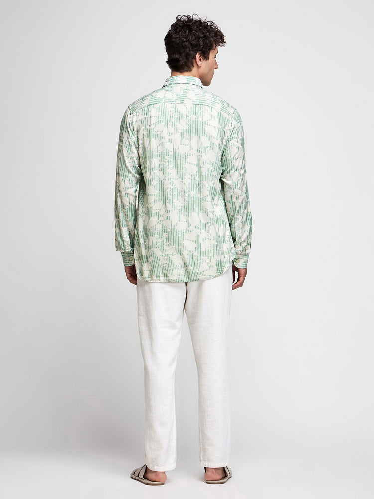 Floral Print Viscose Shirt