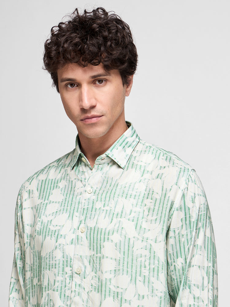 Floral Print Viscose Shirt