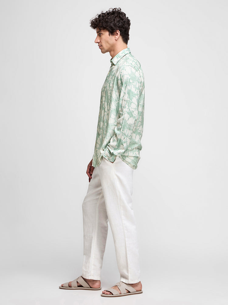 Floral Print Viscose Shirt