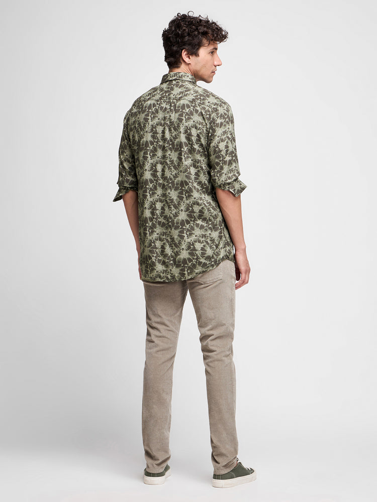 Floral Print Viscose Shirt