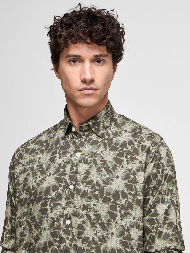 Floral Print Viscose Shirt