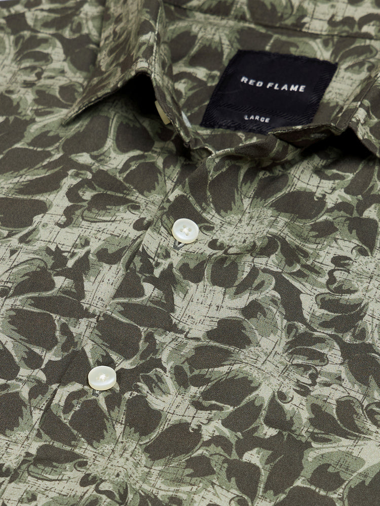 Floral Print Viscose Shirt
