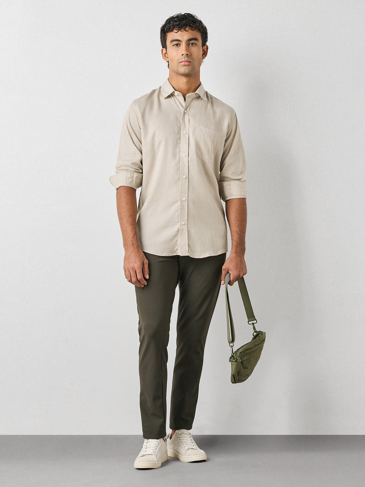 Regular Fit Linen Tencel Shirt