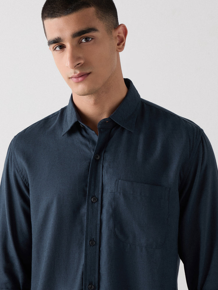 Regular Fit Linen Tencel Shirt