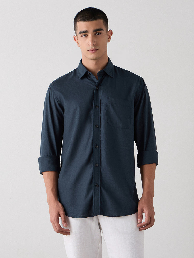 Regular Fit Linen Tencel Shirt