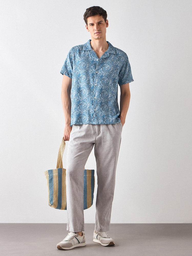 Relaxed Fit Paisley Print Shirt