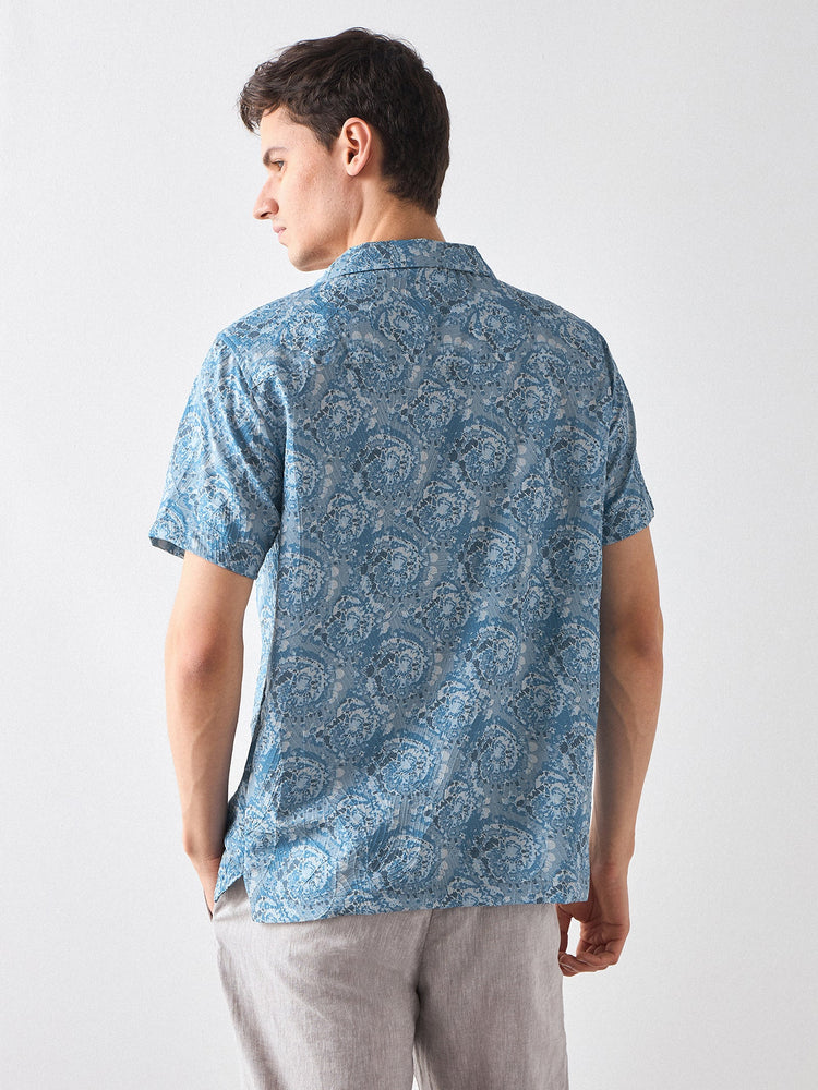 Relaxed Fit Paisley Print Shirt