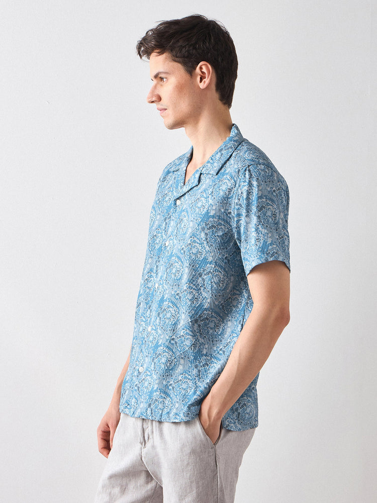 Relaxed Fit Paisley Print Shirt