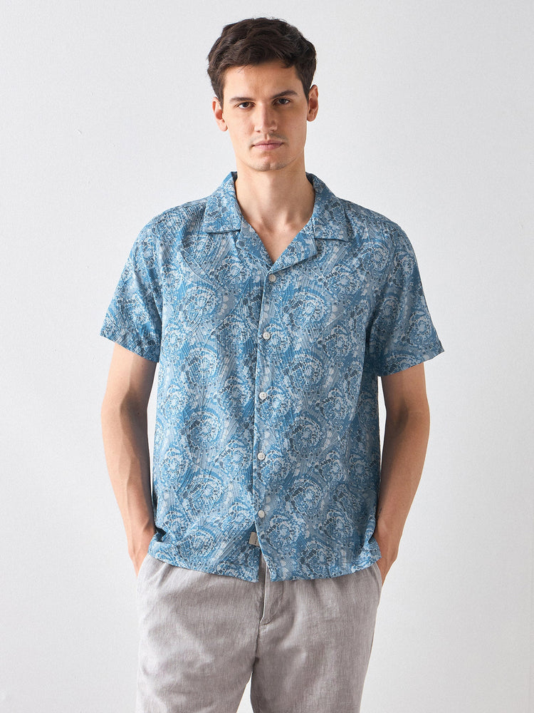 Relaxed Fit Paisley Print Shirt