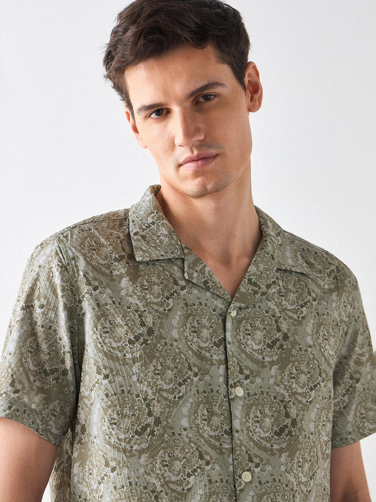 Relaxed Fit Paisley Print Shirt