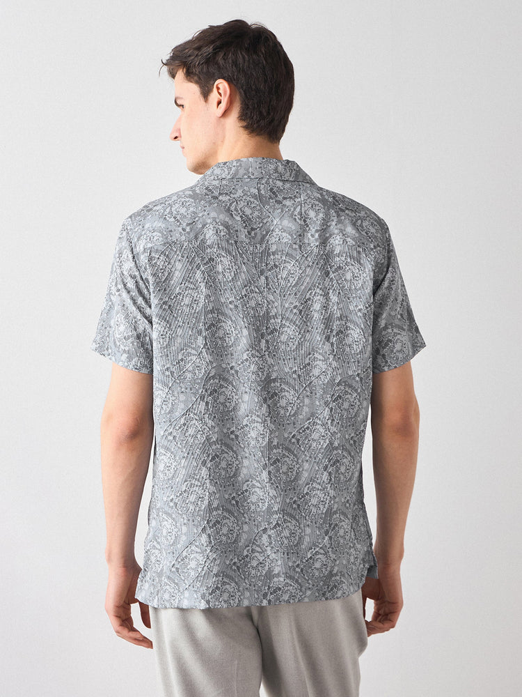 Relaxed Fit Paisley Print Shirt