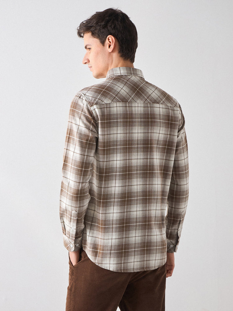 Checked Textured Shirt
