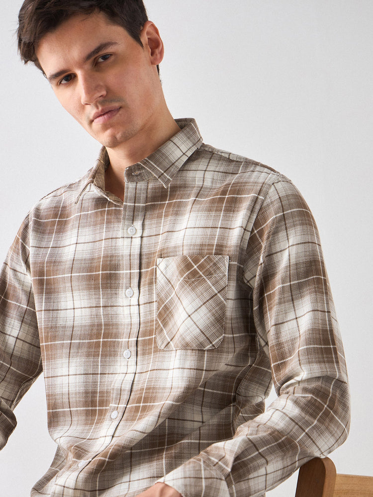 Checked Textured Shirt