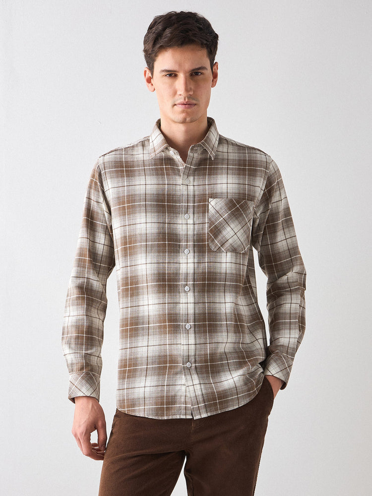 Checked Textured Shirt
