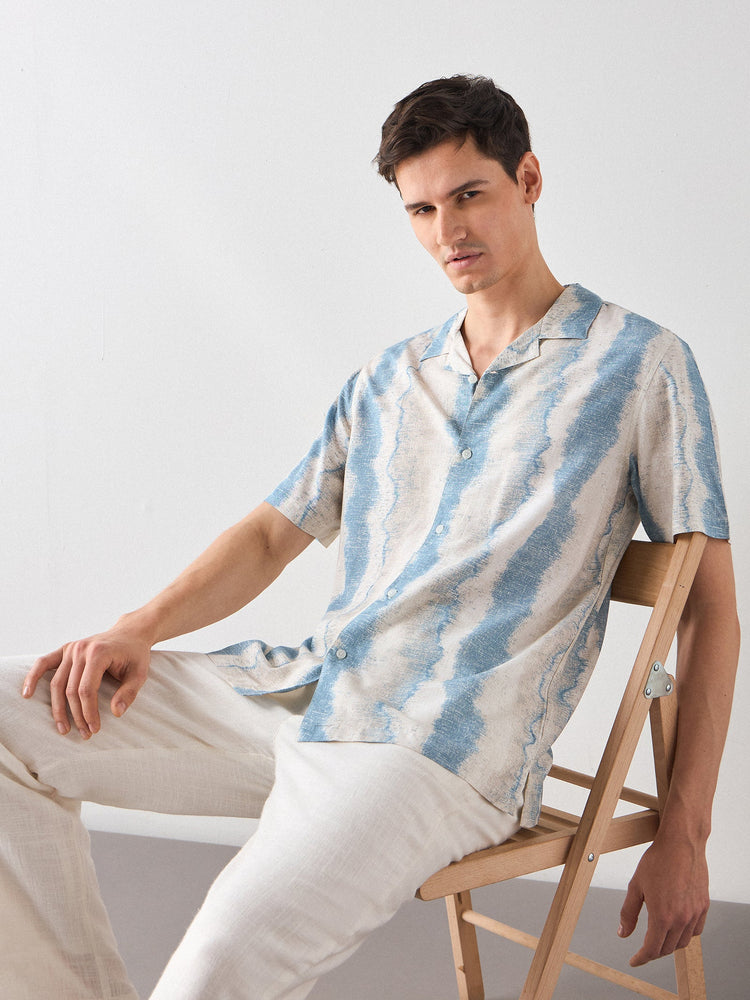 Relaxed Fit Abstract Print Shirt