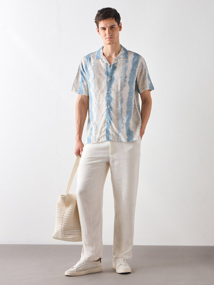 Relaxed Fit Abstract Print Shirt