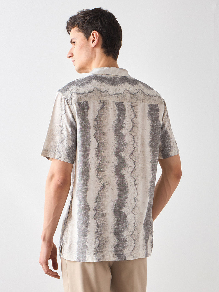 Relaxed Fit Abstract Print Shirt