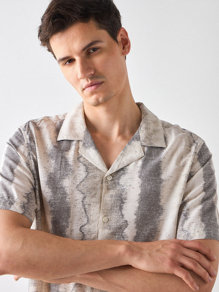 Relaxed Fit Abstract Print Shirt