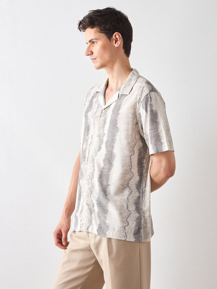 Relaxed Fit Abstract Print Shirt