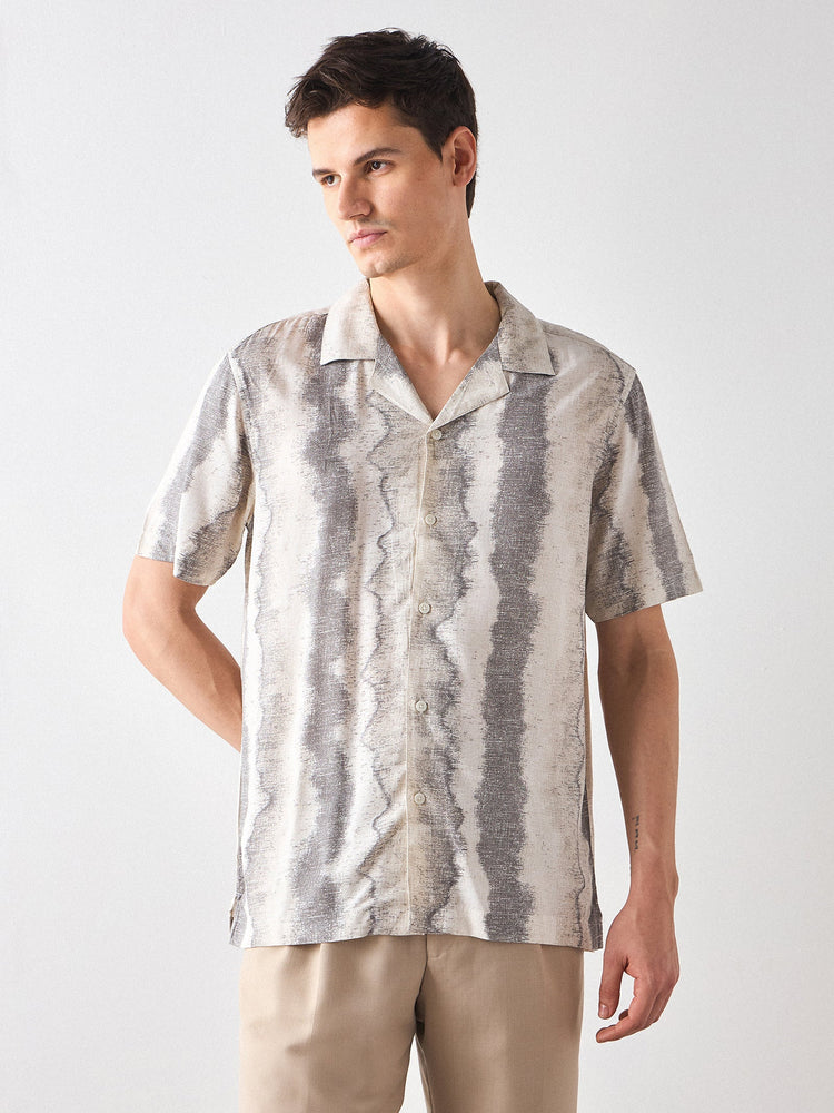 Relaxed Fit Abstract Print Shirt