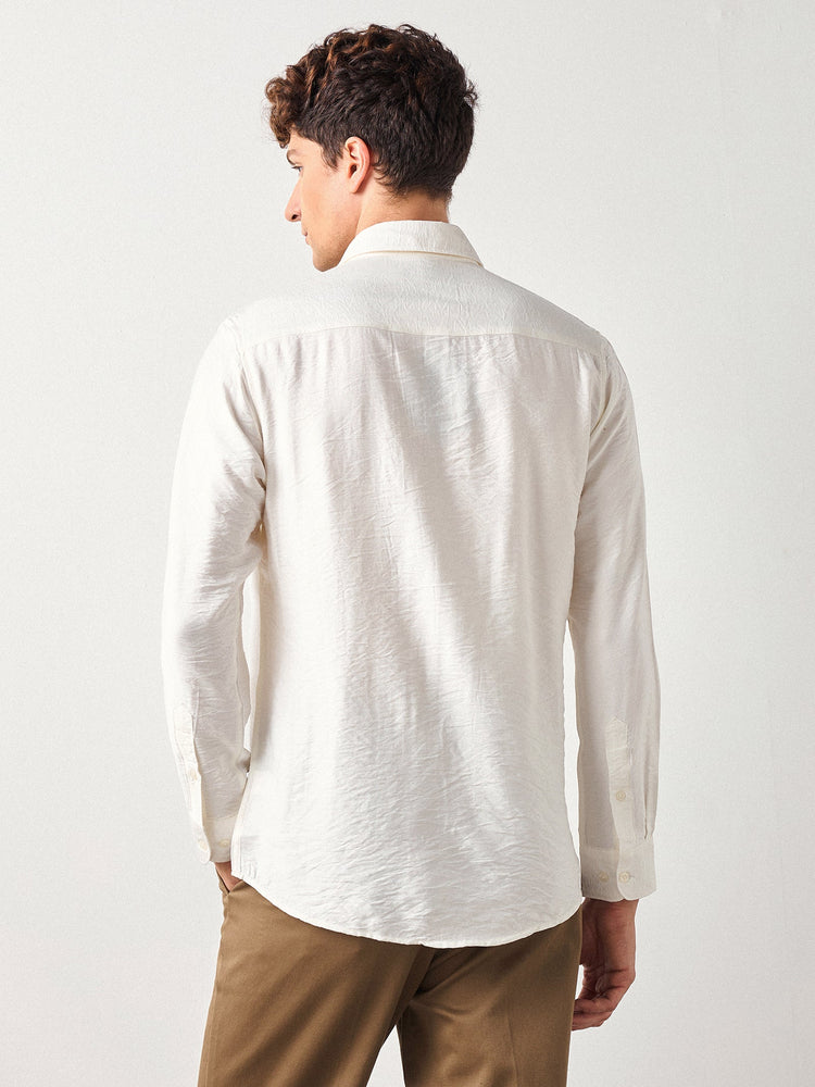 Crinkled Nylon Shirt
