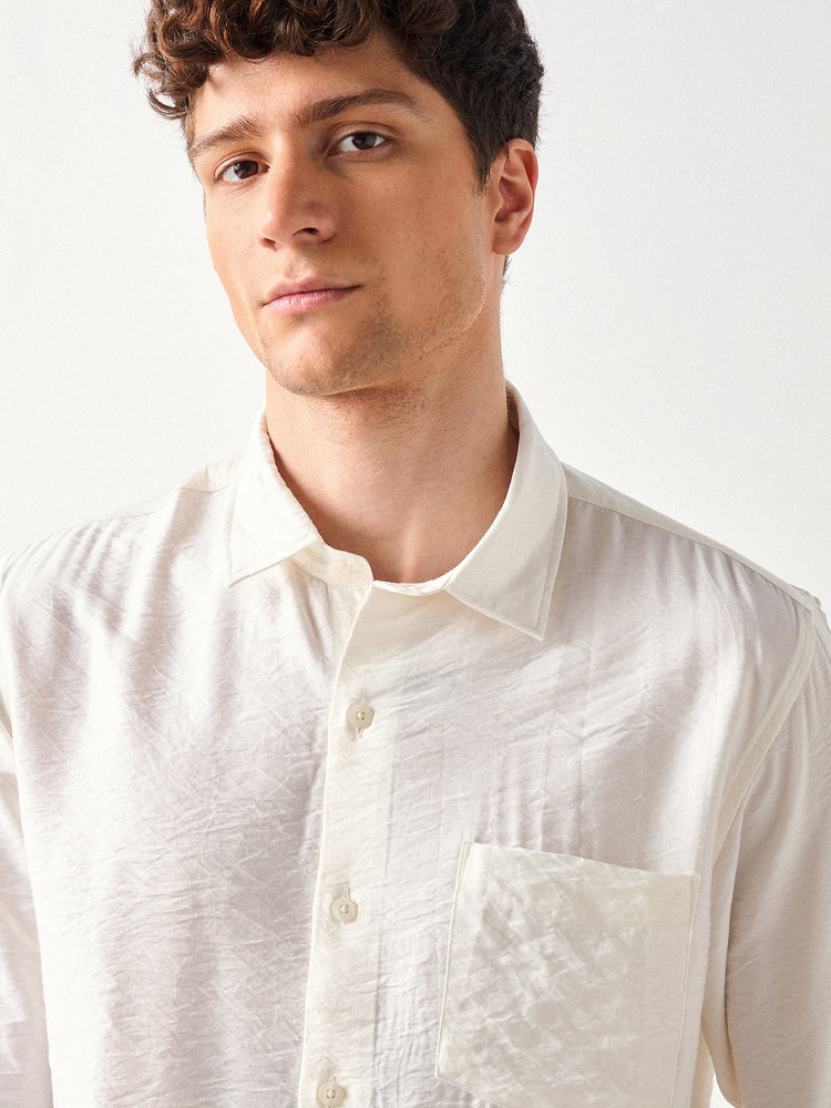 Crinkled Nylon Shirt
