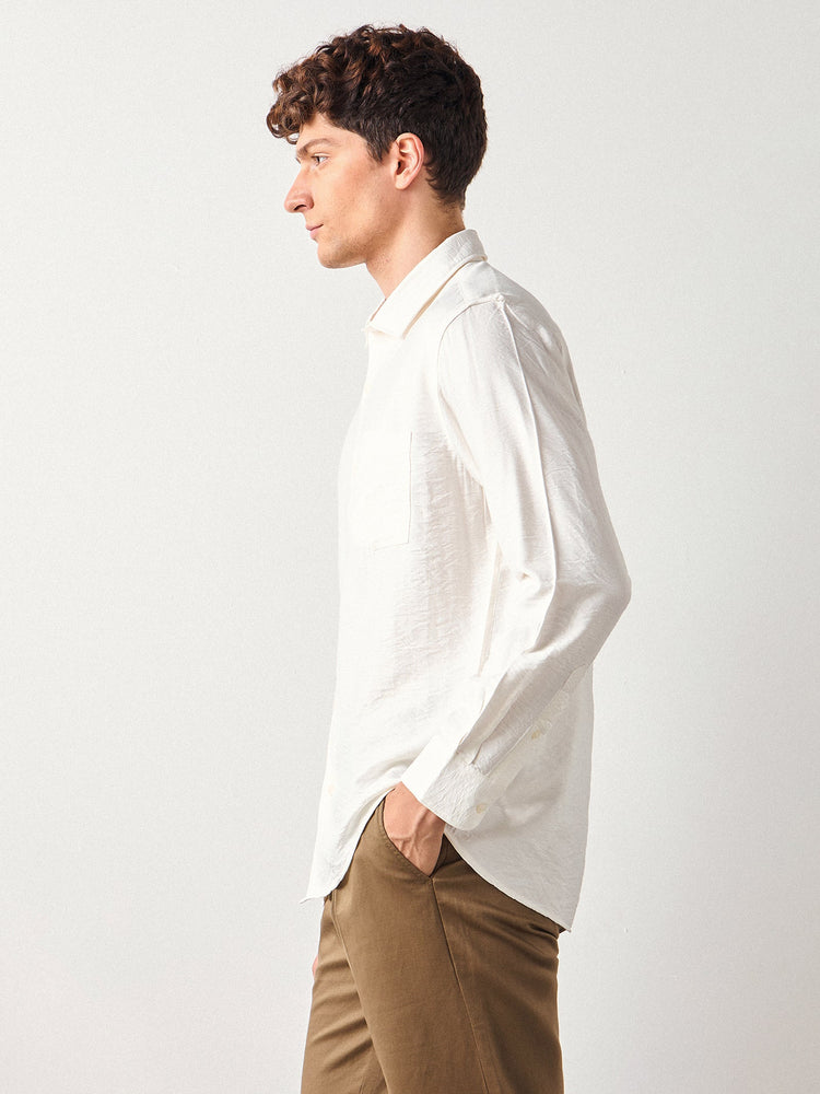 Crinkled Nylon Shirt