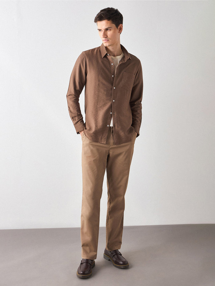 Crinkled Nylon Shirt