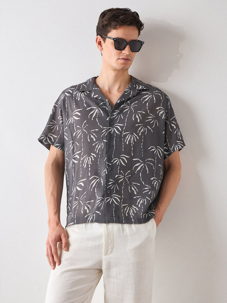 Relaxed Fit Floral Print Shirt