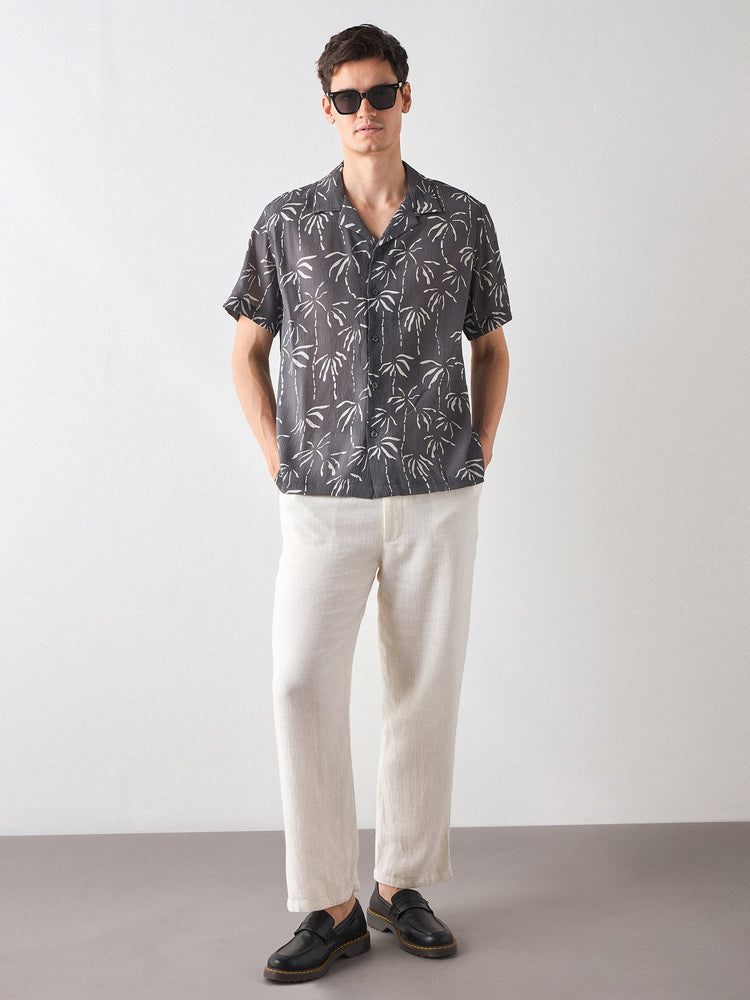 Relaxed Fit Floral Print Shirt