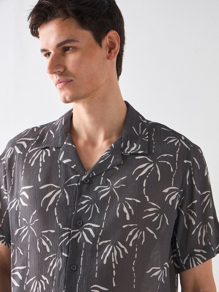 Relaxed Fit Floral Print Shirt
