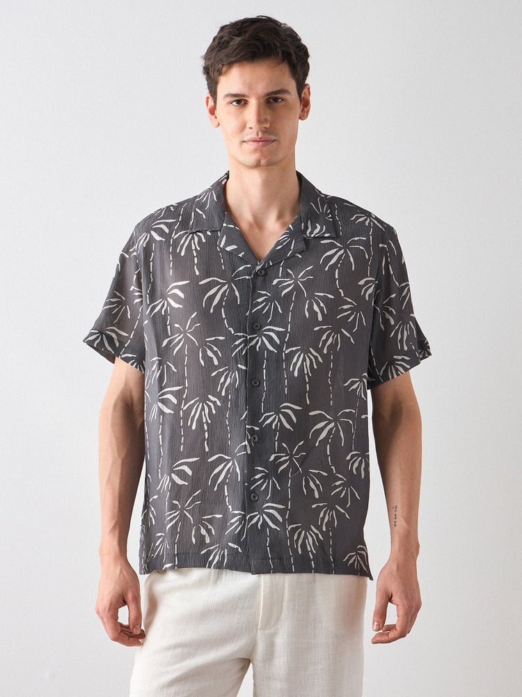 Relaxed Fit Floral Print Shirt