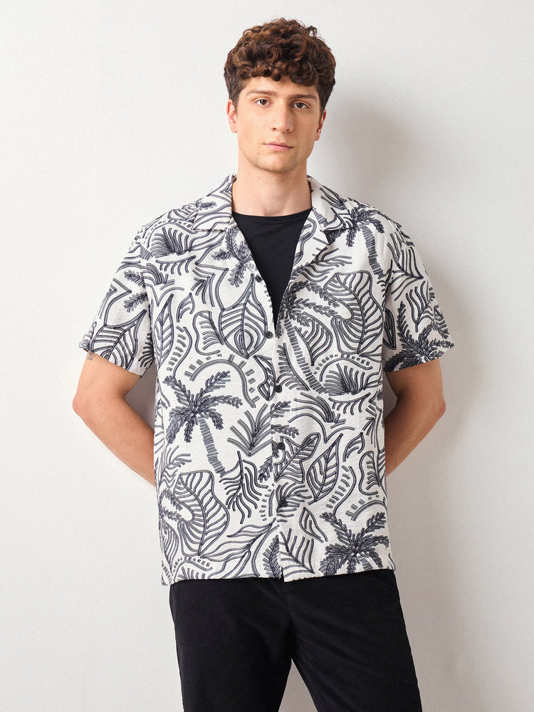 Relaxed Fit Paisley Print Shirt