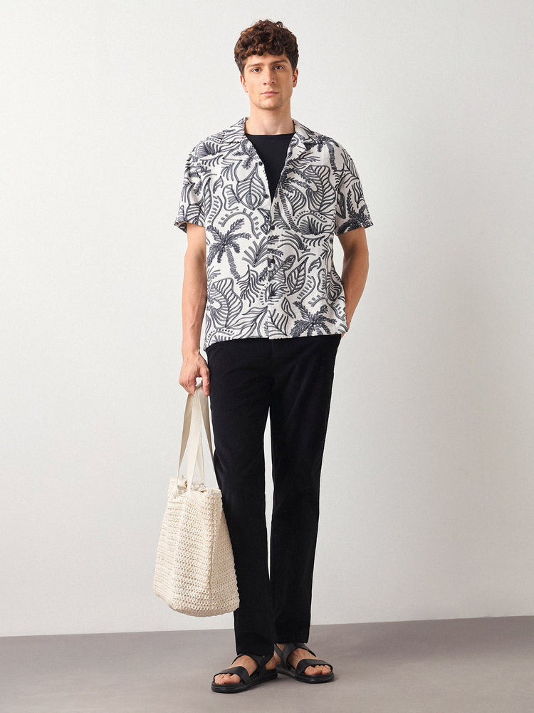 Relaxed Fit Paisley Print Shirt