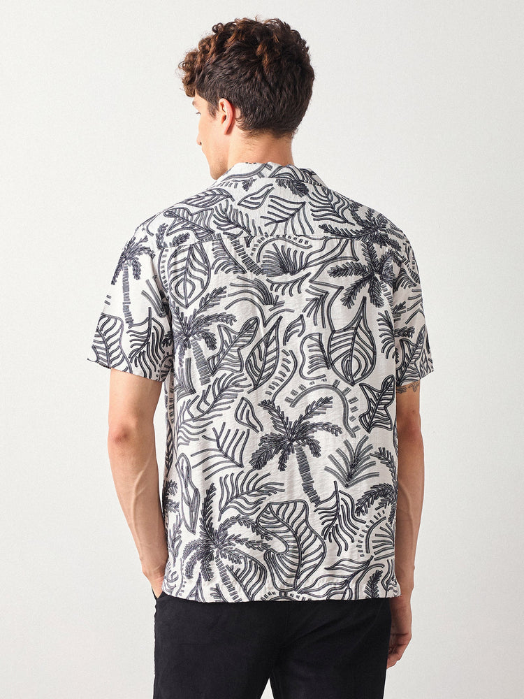 Relaxed Fit Paisley Print Shirt