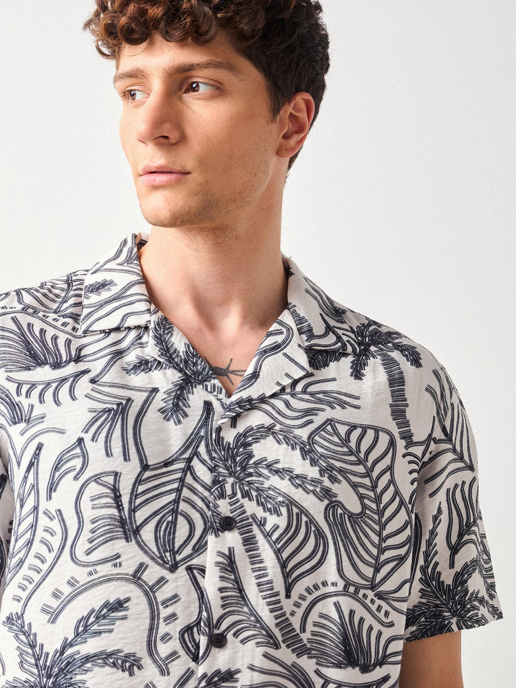 Relaxed Fit Paisley Print Shirt