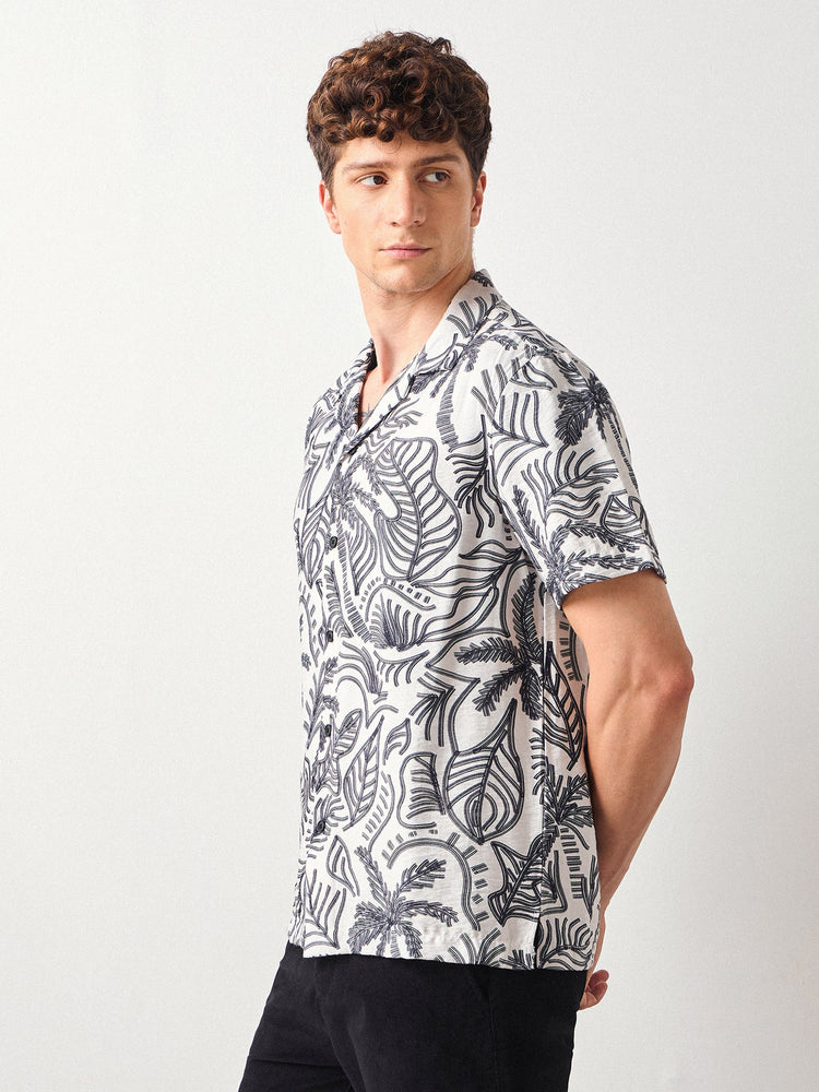 Relaxed Fit Paisley Print Shirt