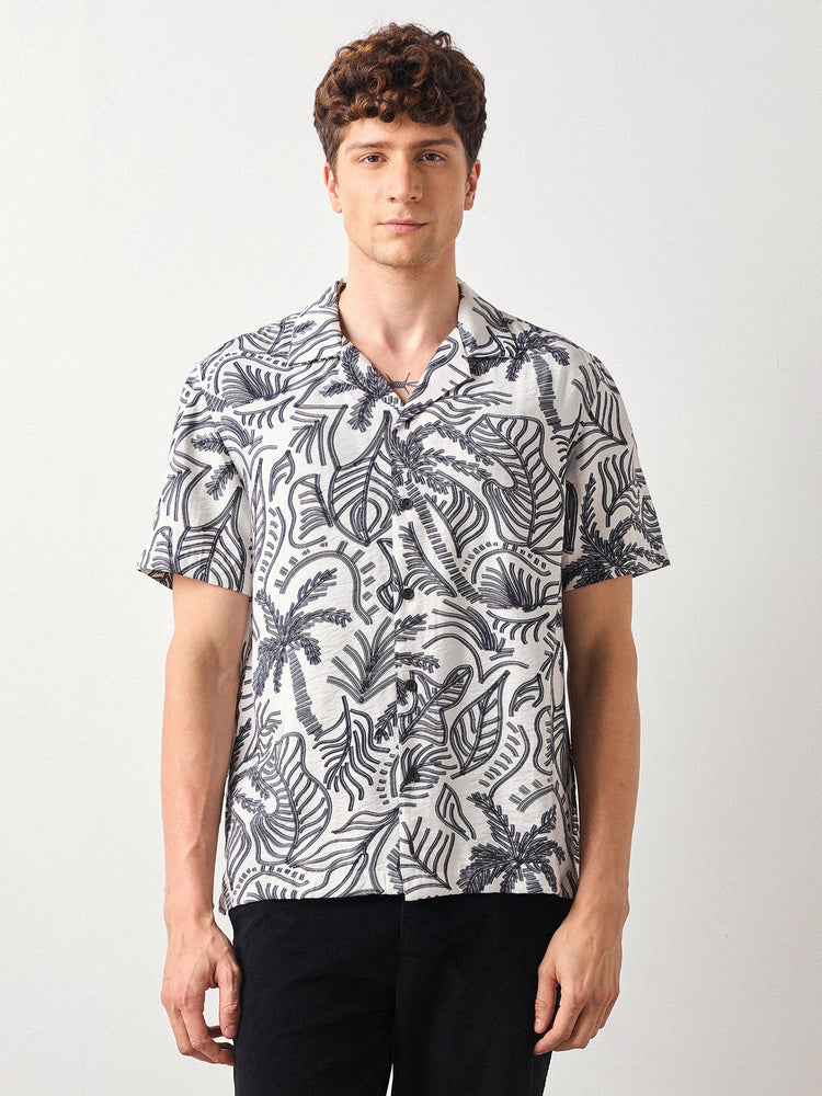 Relaxed Fit Paisley Print Shirt
