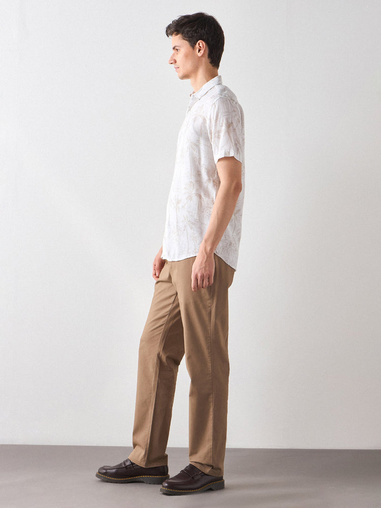 Floral Print Linen Shirt
