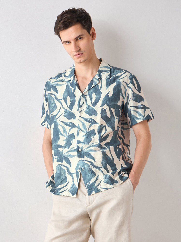 Relaxed Fit Abstract Print Shirt