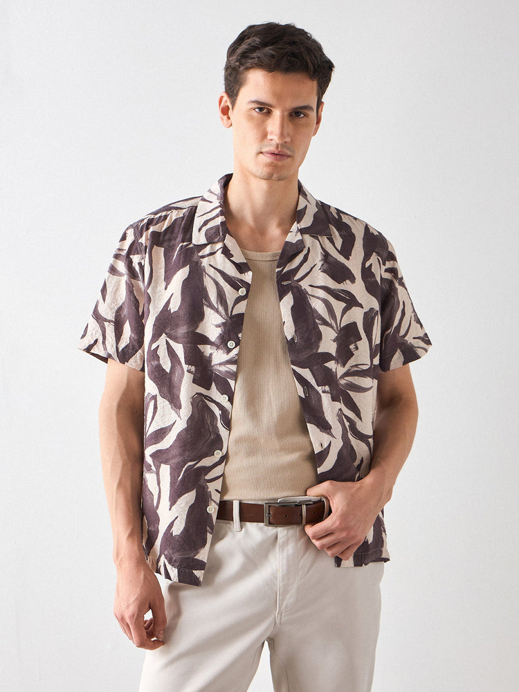 Relaxed Fit Abstract Print Shirt
