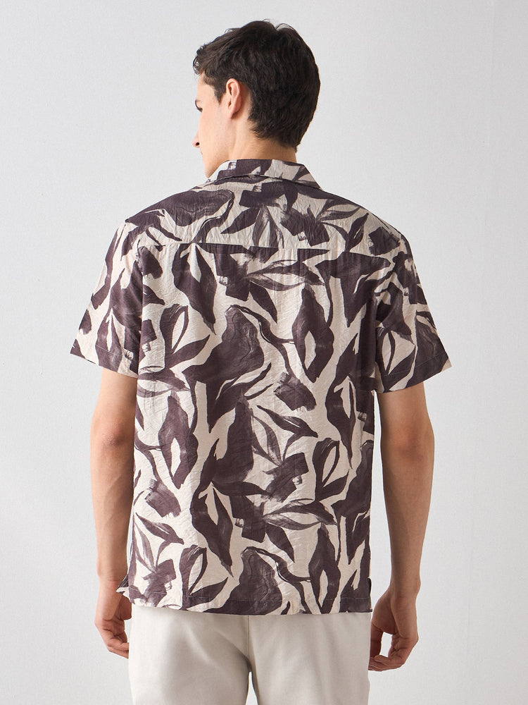 Relaxed Fit Abstract Print Shirt