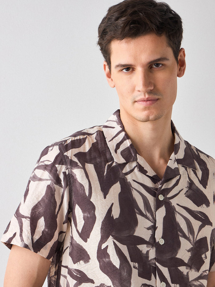 Relaxed Fit Abstract Print Shirt