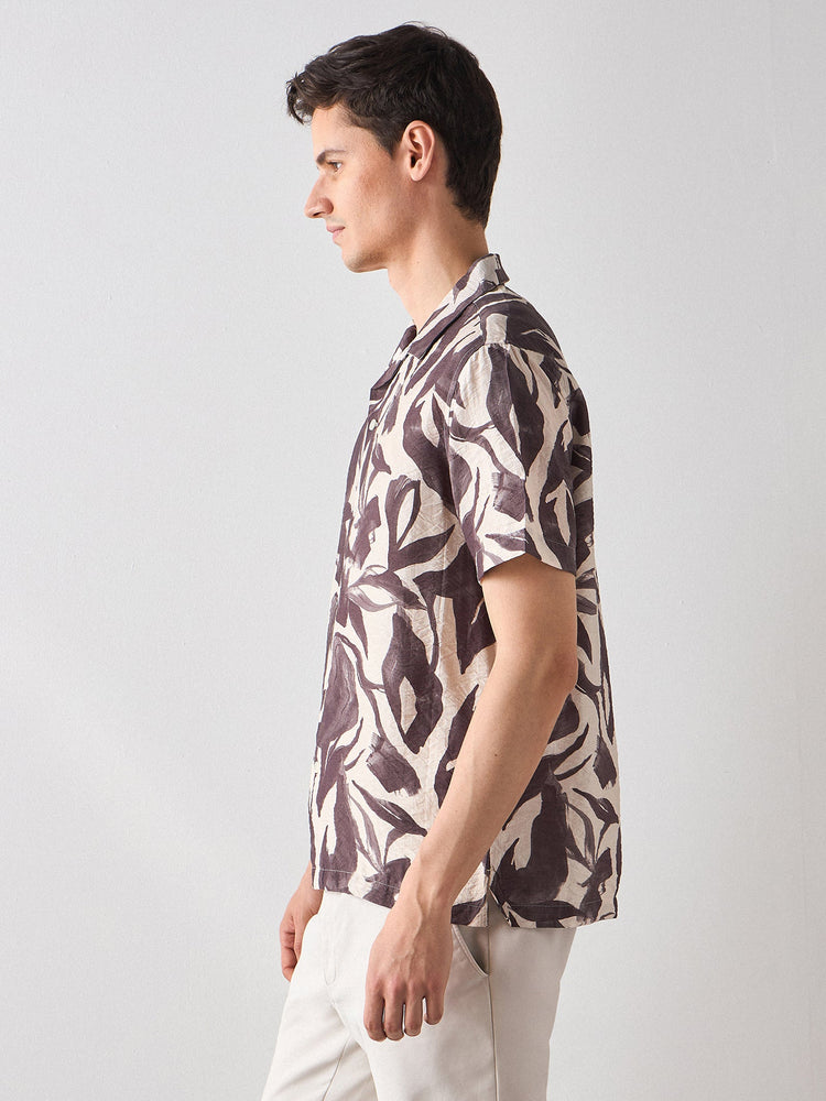 Relaxed Fit Abstract Print Shirt