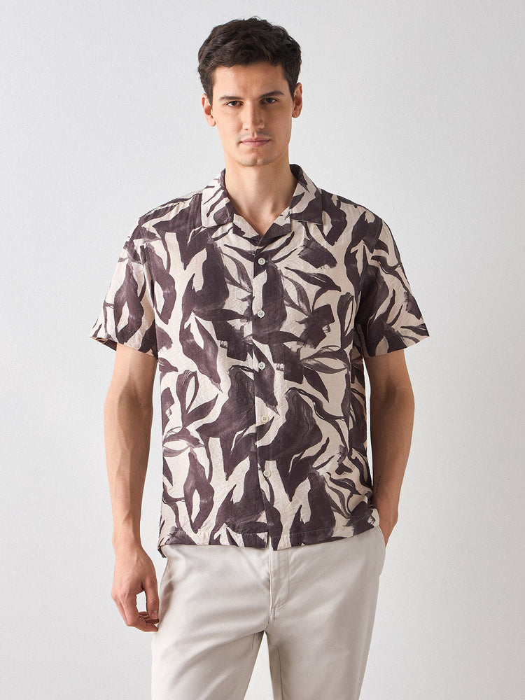 Relaxed Fit Abstract Print Shirt