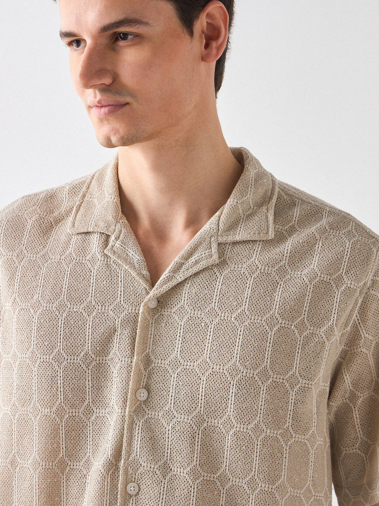 Boxy Fit Knit Shirt
