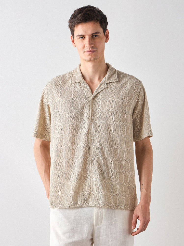 Boxy Fit Knit Shirt
